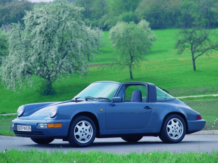 1989, Porsche, 911, Carrera, 4, Targa, 964 HD Wallpaper Desktop Background