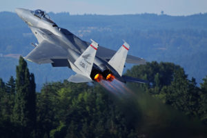 mcdonnell, Douglas, F 15, Eagle, Miliatry, Vehicles, Aircraft, Airplanes, Plane, Weapon, Fire, Flames, Exhaust, Flight, Fly, Trees, Hills