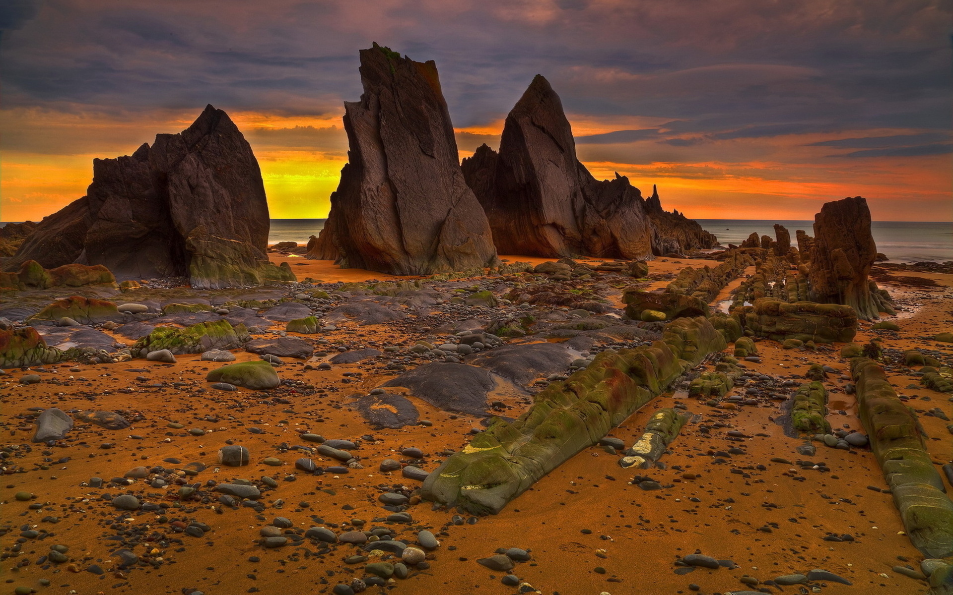 nature, Landscapes, Beaches, Stone, Rock, Sand, Cropping, Ocean, Sea ...