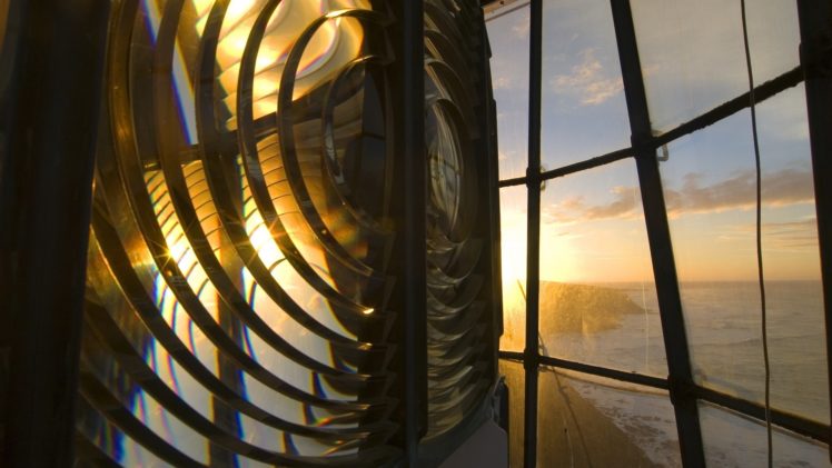 lighthouse, Lens, Australia, World, Architecture, Lense, Mirrir, Window, Glass, Light, Lamp, Ocean, Sea, Sky, Clouds, Sunset, Sunrise, Scenic, View HD Wallpaper Desktop Background