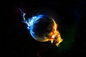 water, Outer, Space, Planets, Fire, Earth, Elements, Black, Background