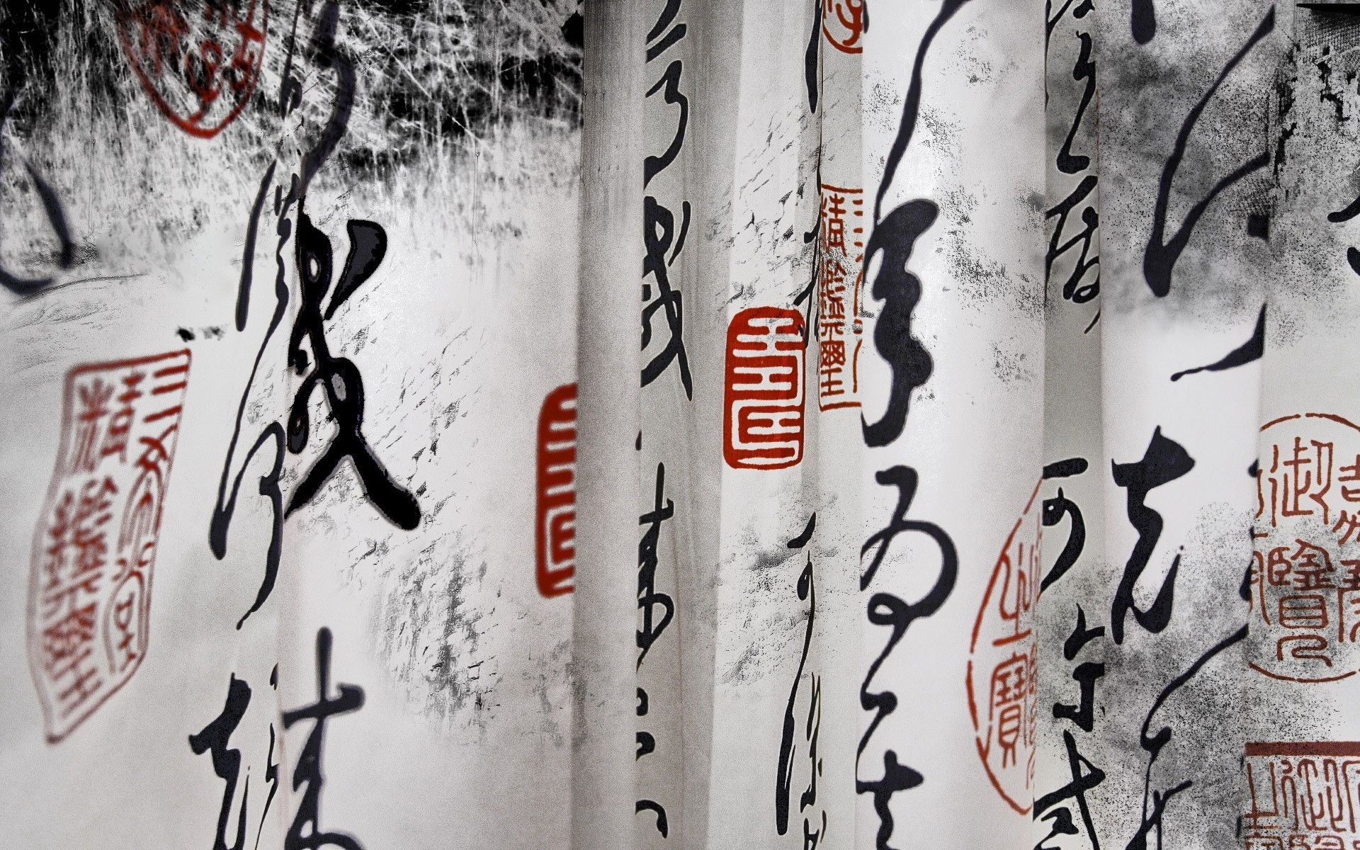 chinese, Scrolls, Happiness, Mood, Emotion, Characters, Calligraphy, Asian, Oriental, Paper Wallpaper