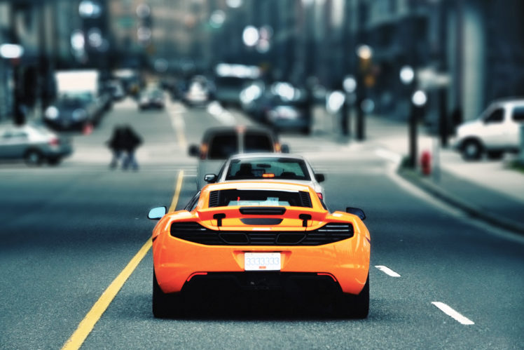 mclaren, Selective, Roads, Vehicles, Cars, Auto, Supercar, Orange, Color, Cities HD Wallpaper Desktop Background