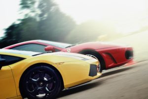 racing, Lamborghini, And, Ferrari