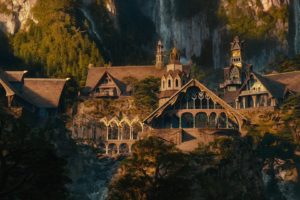 movies, Houses, The, Hobbit, Fictional, Landscapes, Rivendell