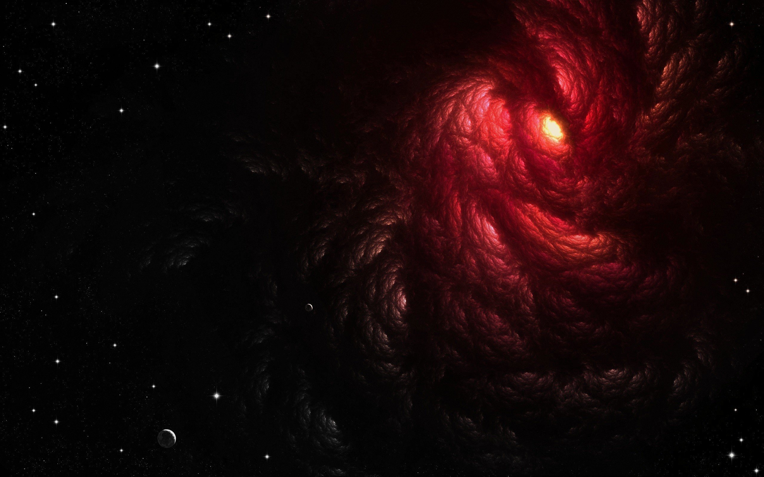 clouds, Outer, Space, Red, Stars, Planets, Void, Maw Wallpaper