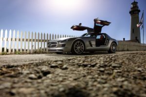 cars, Lighthouses, Vehicles, Wheels, Sports, Cars, Mercedes benz, Sls, Amg, Luxury, Sport, Cars, Gull wing, Door