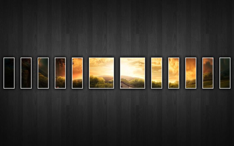 sunset, Wood, Wood, Panels HD Wallpaper Desktop Background