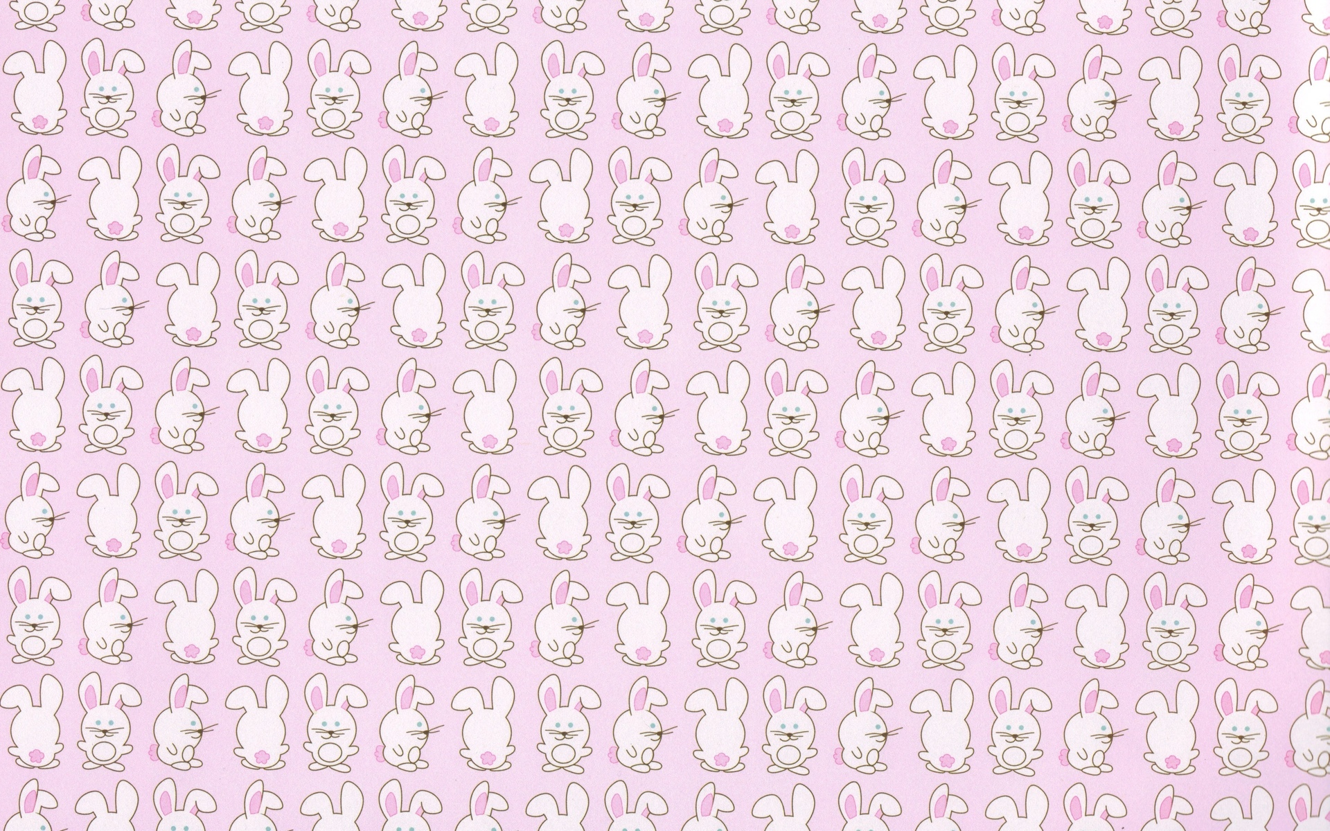 bunny, Pattern, Rabbit, Cute, Children Wallpaper