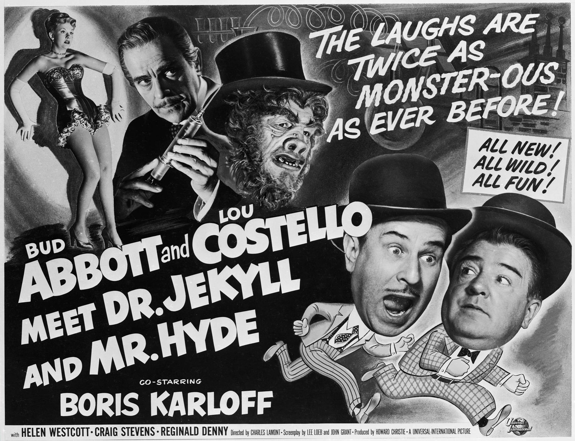 abbott, And, Costello, Comedy, Retro, Televion, Movie, Film, Poster, Halloween Wallpaper