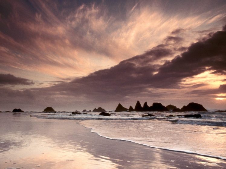 waves, Rocks, Oregon, Seaside, Splashes, Sea HD Wallpaper Desktop Background