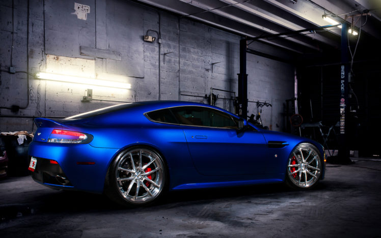 aston, Martin, Vehicles, Cars, Blue, Tuning, Wheels, Garage HD Wallpaper Desktop Background