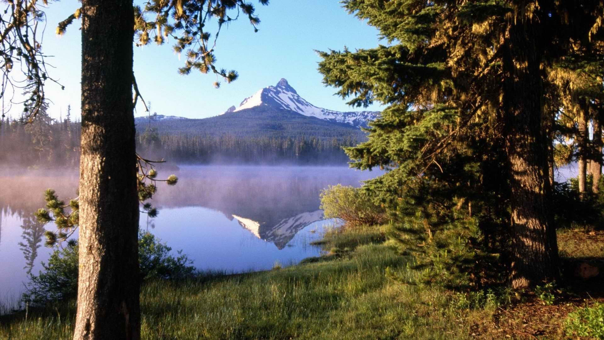 sunrise, Oregon, Washington, Mount Wallpaper