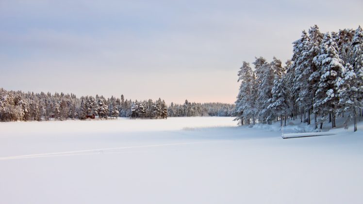 landscape, In, Snow HD Wallpaper Desktop Background
