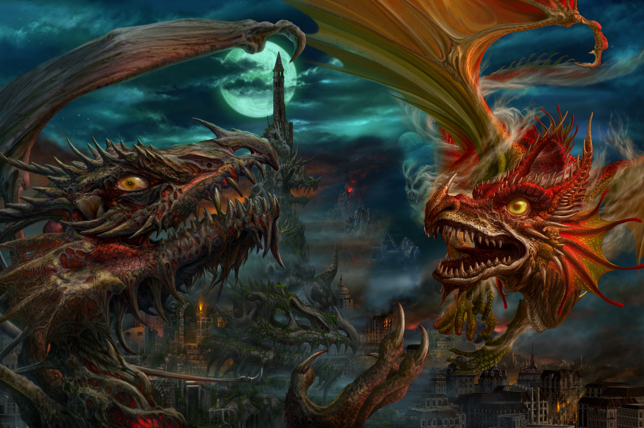 fantasy, Dragon Wallpaper