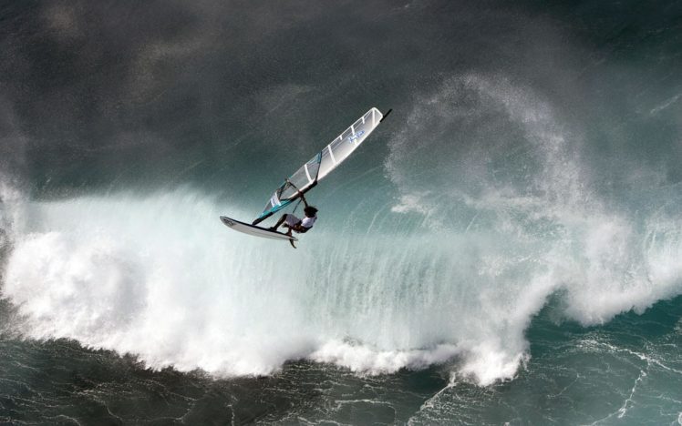 windsurf, Surfing, Ocean, Sea, Waves HD Wallpaper Desktop Background