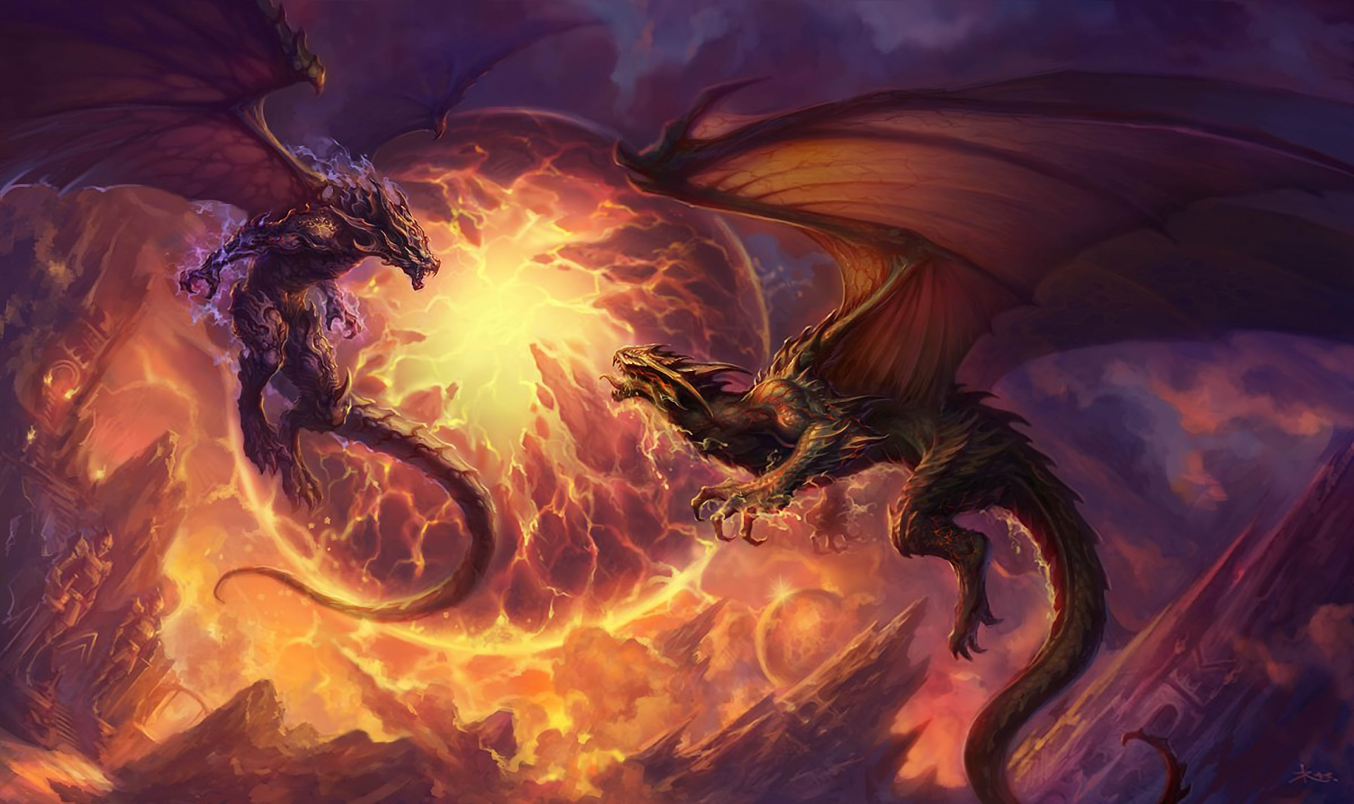 fantasy, Dragon Wallpaper