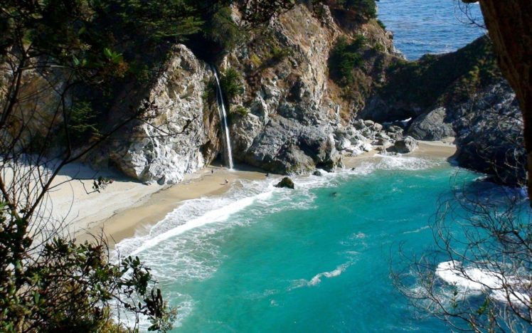 landscapes, Nature, California, Waterfalls, Bay HD Wallpaper Desktop Background