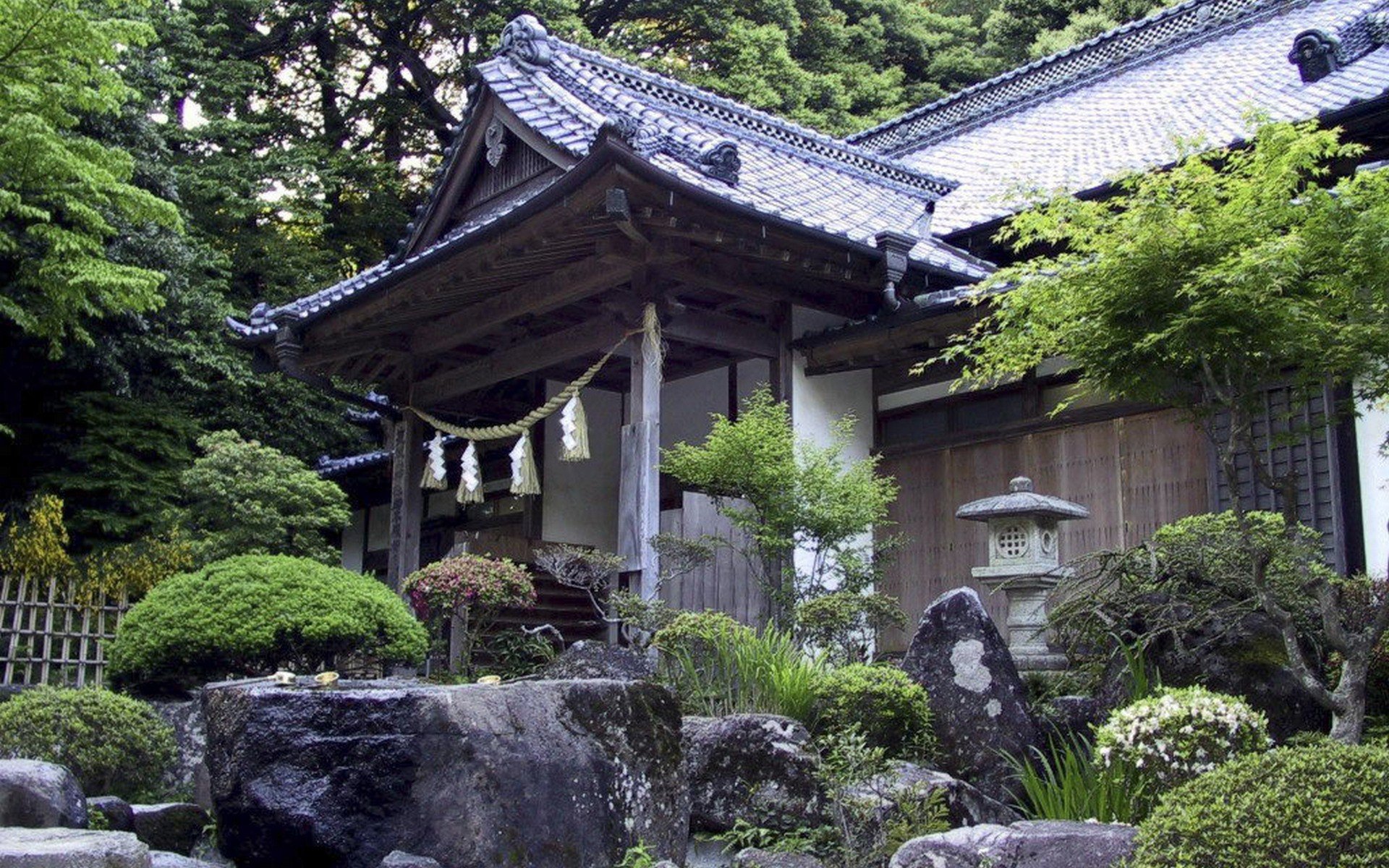 Храм Япония дворик