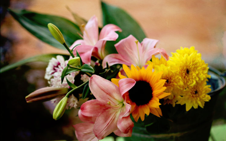 bouquet, Flowers, Color HD Wallpaper Desktop Background
