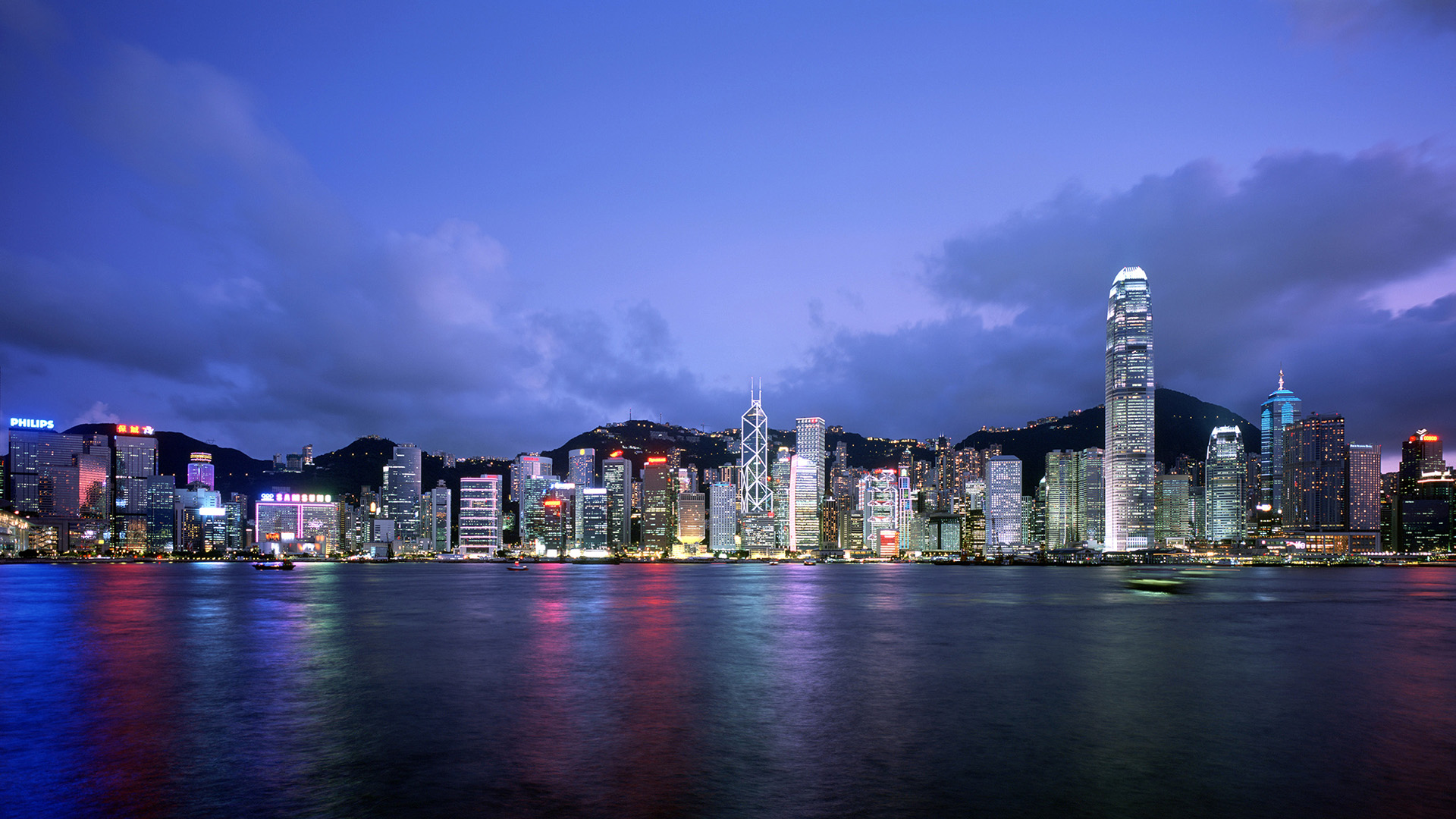 hong, Kong, Cityscape, Skyline, Architecture, Buildings, Light Wallpaper