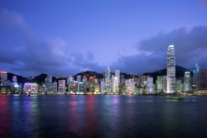 hong, Kong, Cityscape, Skyline, Architecture, Buildings, Light