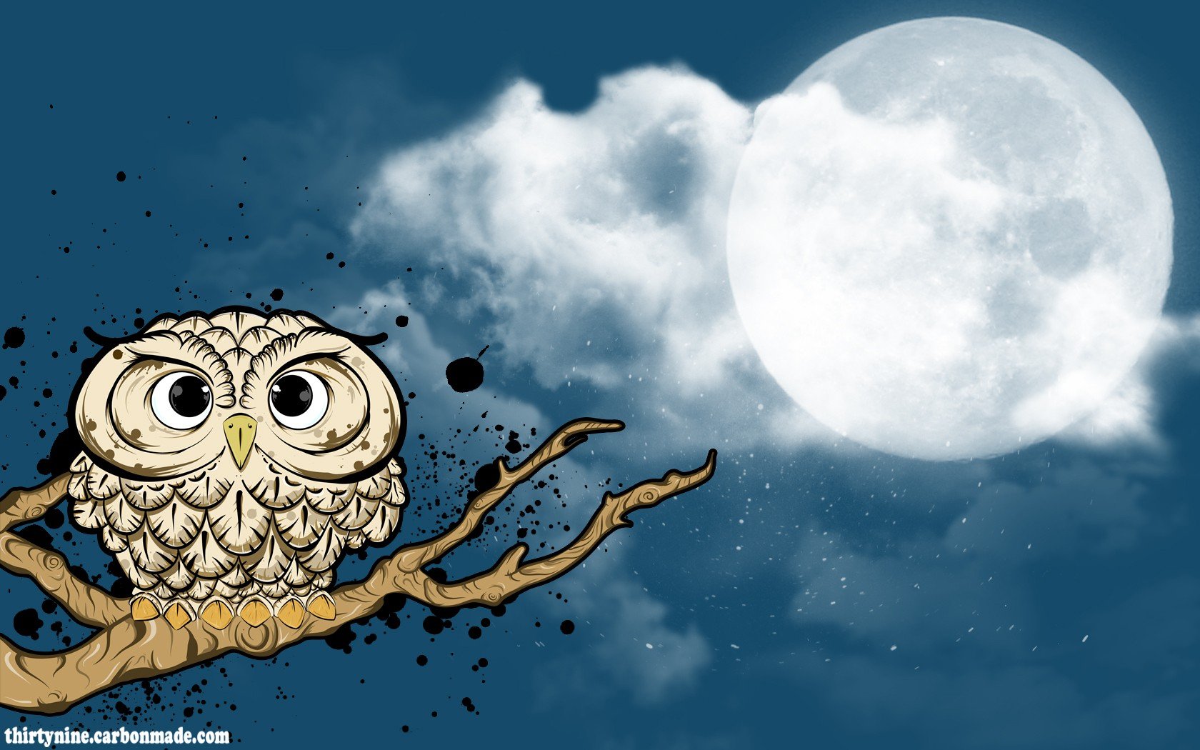 twilight, Animals, Moon, Owls Wallpaper