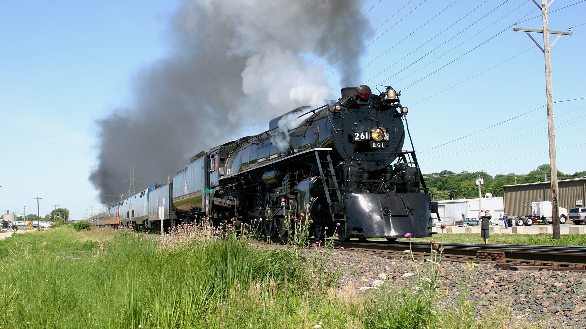trains, Locomotives, Steam, Locomotives, Widescreen, 4 8 4, Milwaukee, Road Wallpaper
