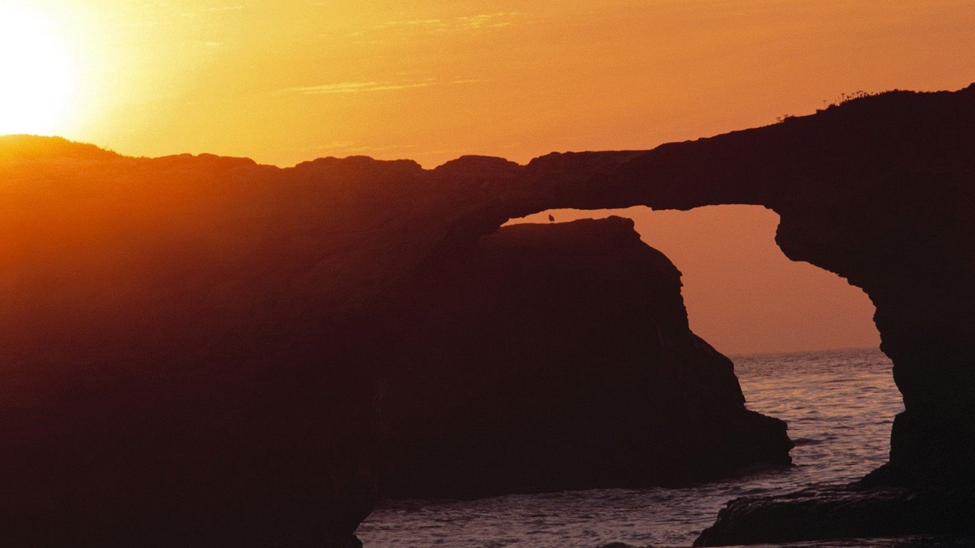 sunset, Nature, Bridges, California, Parks, Santa Wallpaper