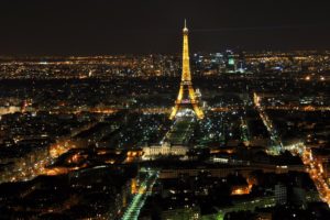 eiffel, Tower, Paris, Landscapes, City, Lights, Top, View, Cities, Skyline