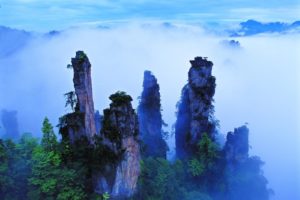 mountains, Forests, China, Mount