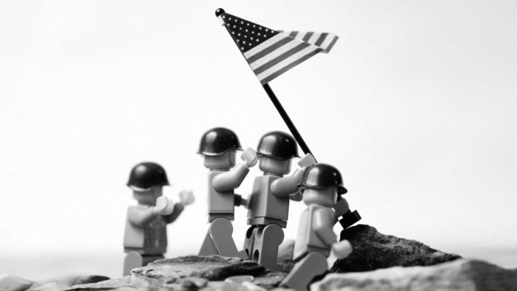 soldiers, War, Minimalistic, Flags, Iwo, Jima, Legos, Redneck HD Wallpaper Desktop Background