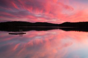 sunset, Landscapes, Nature, Lakes, Reflections