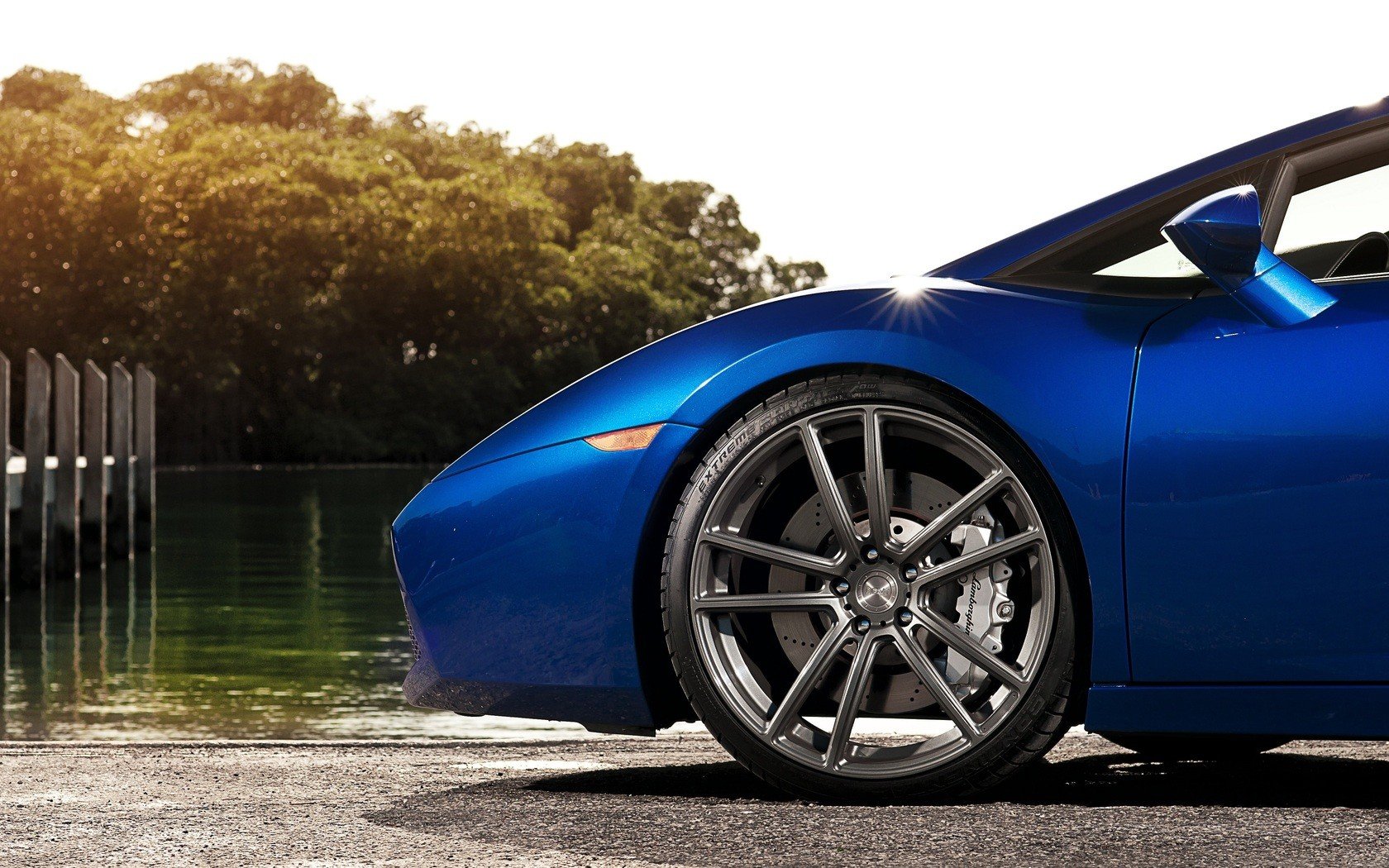 cars, Lamborghini, Sunlight, Supercars, Rims, Lamborghini, Gallardo, Spyder, Blue, Cars Wallpaper