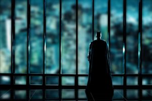 batman, Silhouettes, Superheroes, Gotham, City, Window, Panes