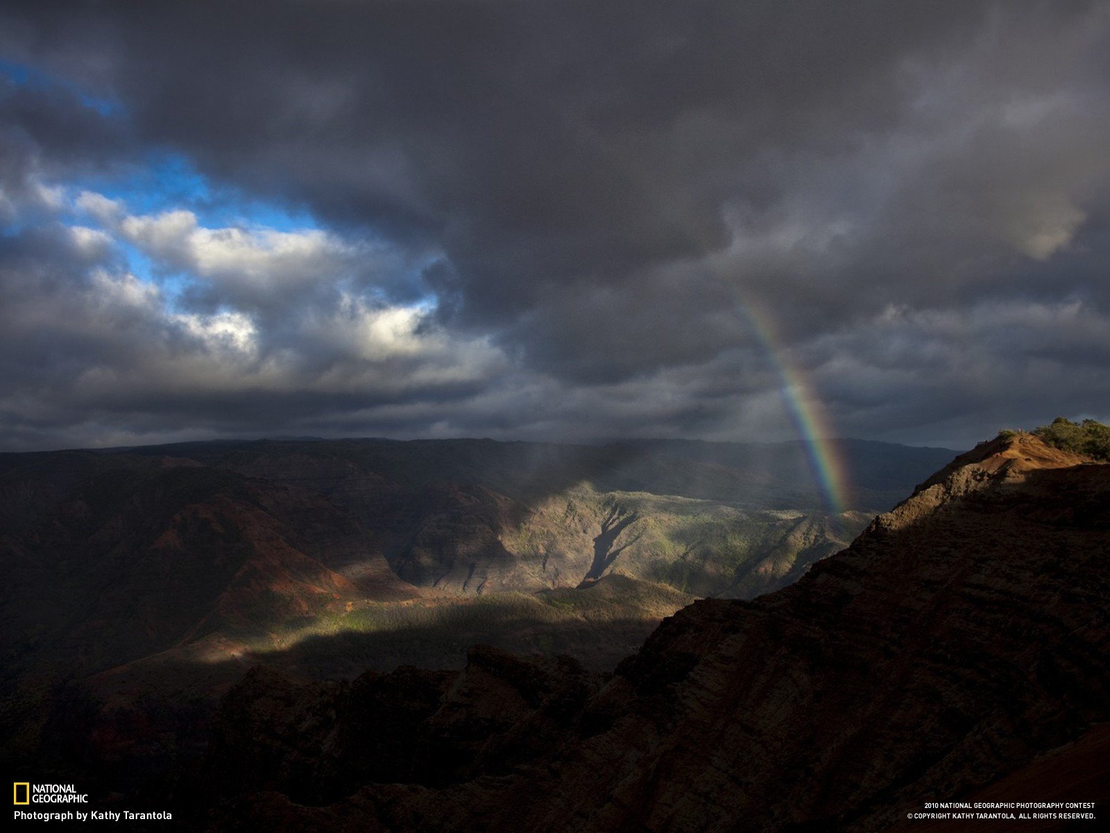 mountains, Landscapes, Hawaii, National, Geographic, Rainbows, Kauai Wallpaper