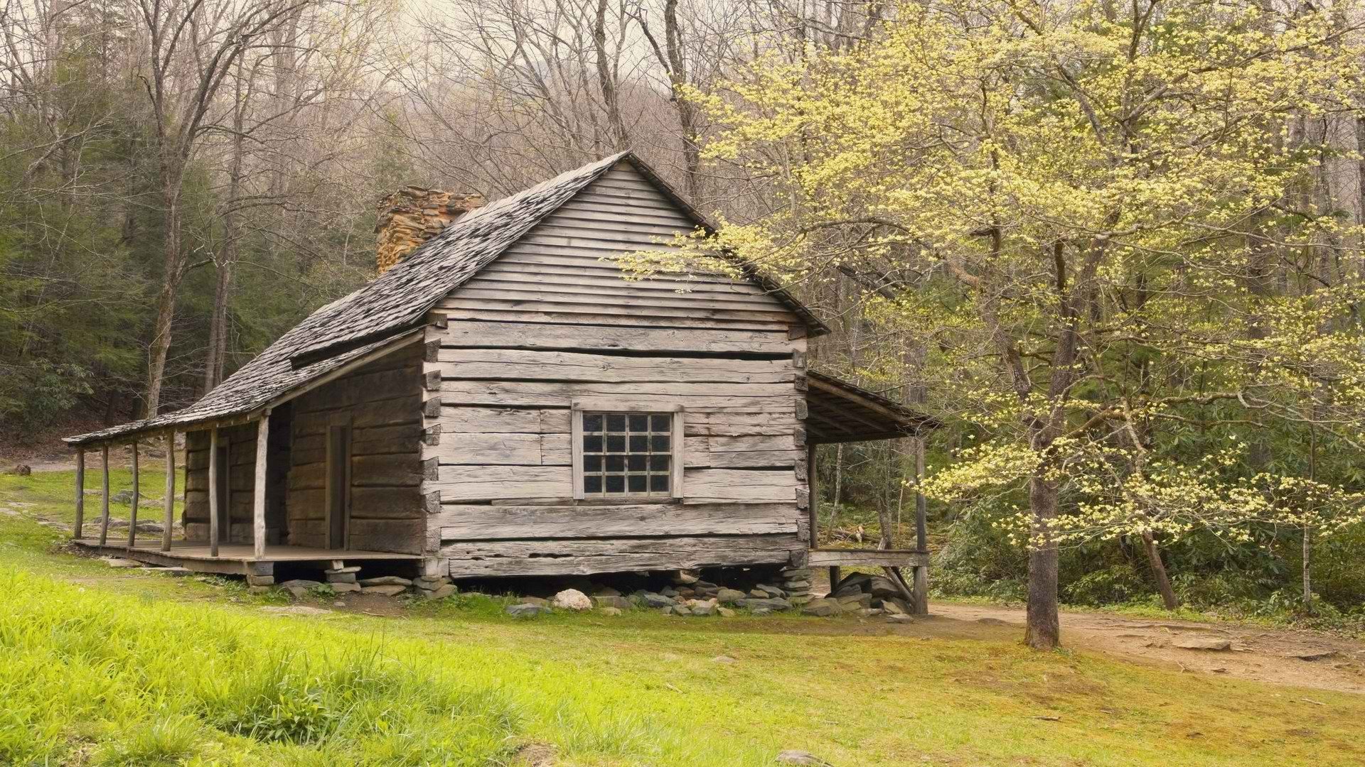 mountains, Nature, Tennessee, Trail, Cabin, National, Park Wallpaper