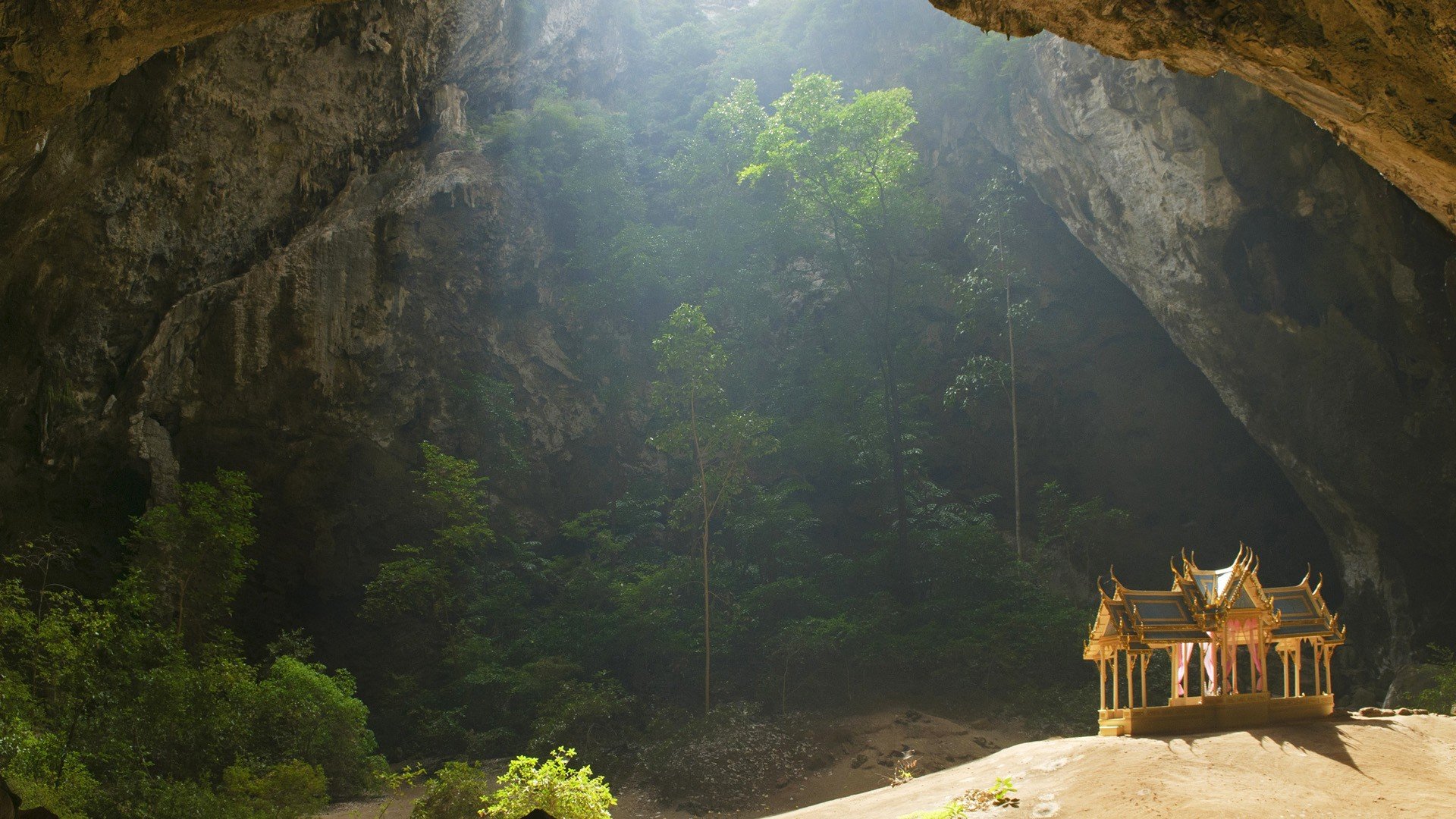 landscapes, Caves, Thailand, National, Park Wallpaper