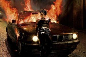 brunettes, Women, Cars, Fire, The, Girl, With, The, Dragon, Tattoo