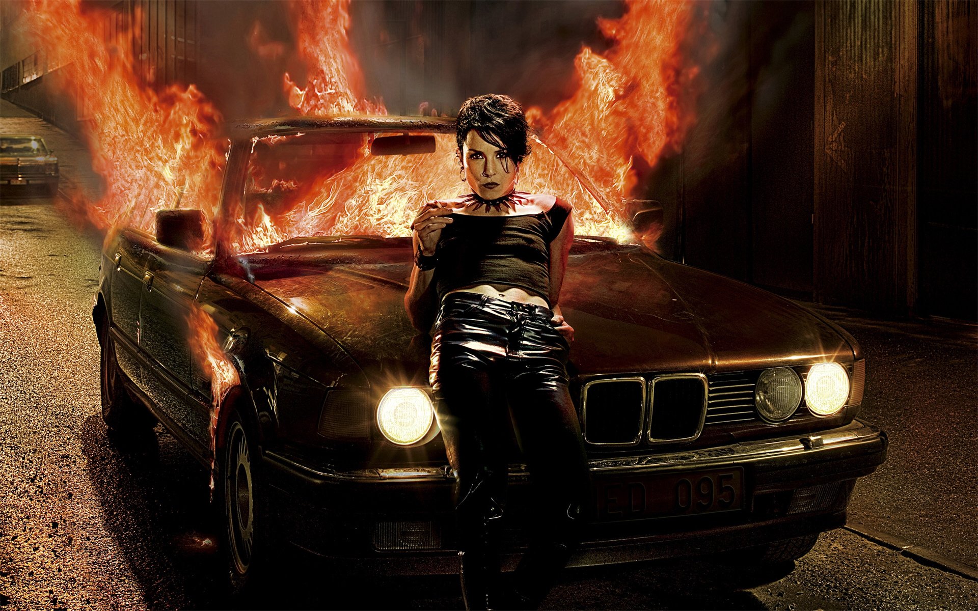 brunettes, Women, Cars, Fire, The, Girl, With, The, Dragon, Tattoo Wallpaper