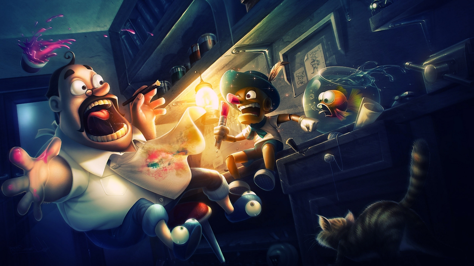 humor, Pinocchio, Movie, Fantasy Wallpaper