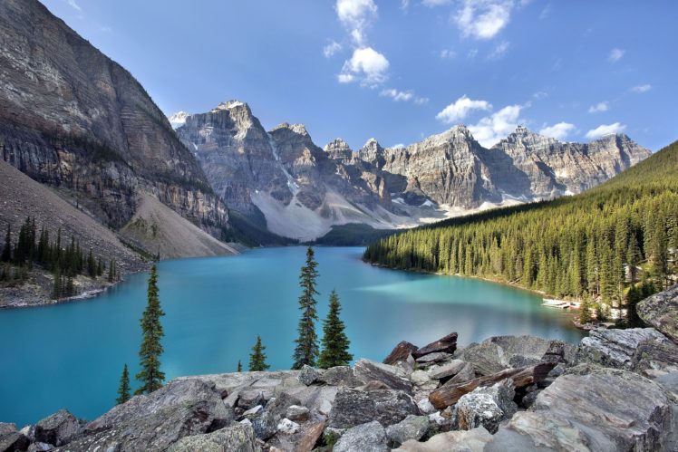 lake, Mountains, Landscape HD Wallpaper Desktop Background