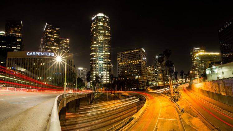 los, Angeles, City, Night HD Wallpaper Desktop Background