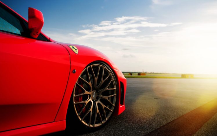cars, Sunlight, Ferrari, F430 HD Wallpaper Desktop Background