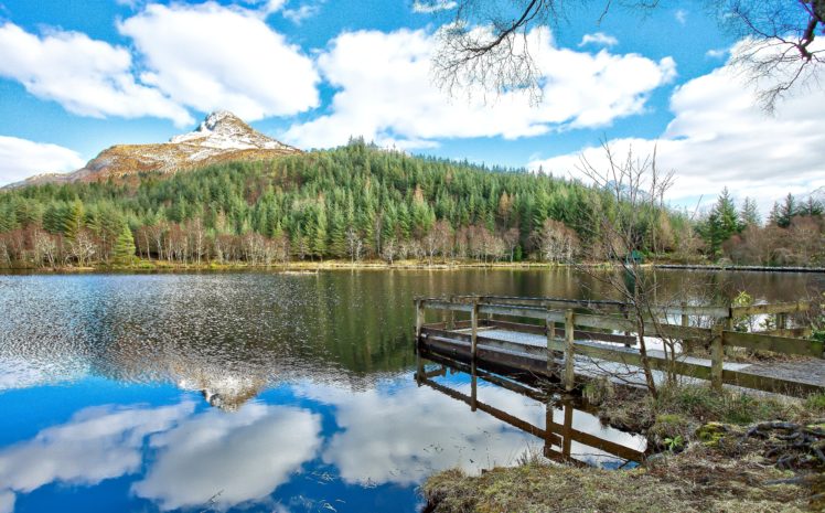 river, Scotland, Reflection, Lake HD Wallpaper Desktop Background