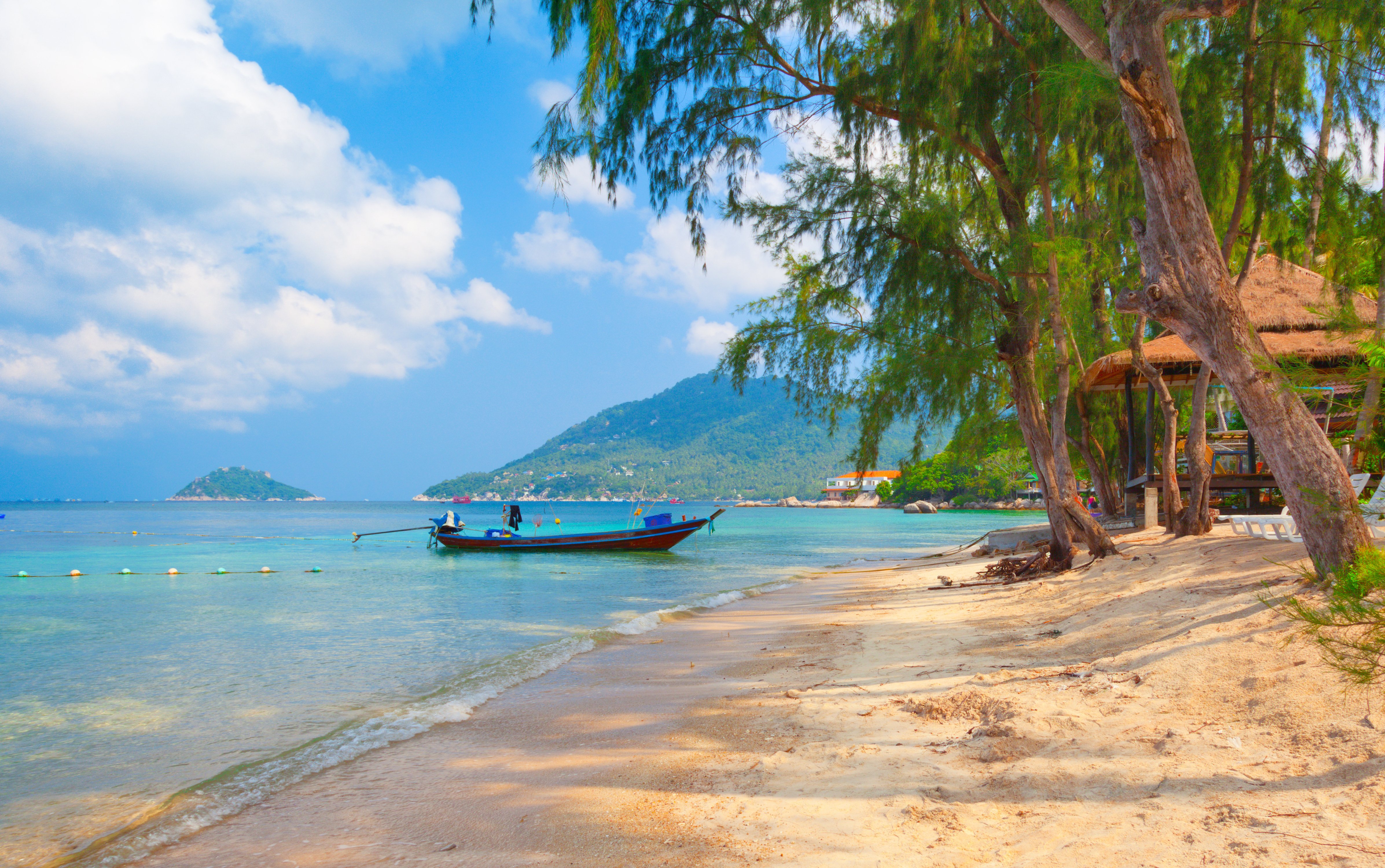 thailand, Nature, Boat, Beach, Koh, Tao, Beautiful, Landscape, Trees Wallpaper