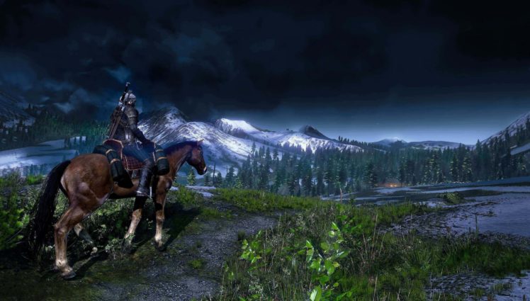 witcher, 3, Fantasy, Warrior, Horse, Mountain HD Wallpaper Desktop Background