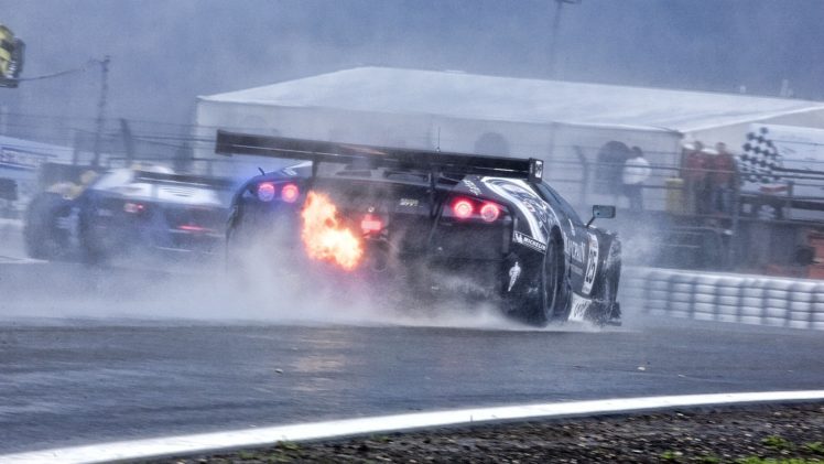 lamborghini, Murcielago, Race, Cars, Racing, Rain, Track, Fire HD Wallpaper Desktop Background