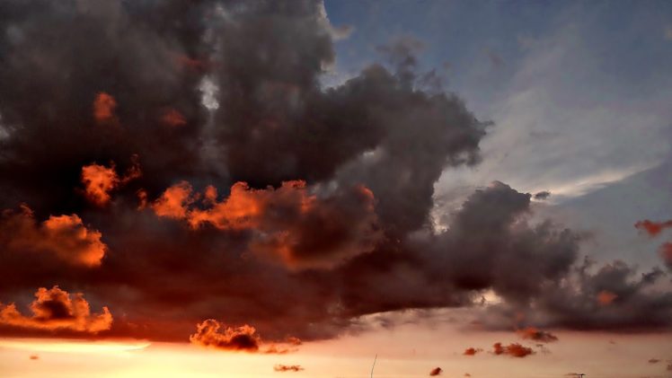 sunset, Clouds, Nature, Sunlight, Skies HD Wallpaper Desktop Background