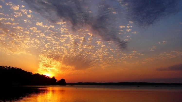 sunset, Clouds, Landscapes, Sun HD Wallpaper Desktop Background